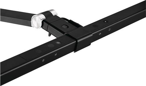 Nordwest Schreibtischleuchte Alu/KU schwarz H.720mm m.Tischklemme m.LED