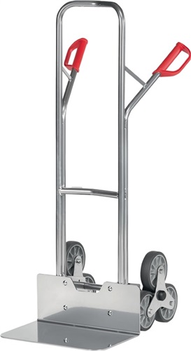 FETRA Treppenkarre H.1300mm Schaufel-Gr.L300xB480mm Alu.3armiger Radstern