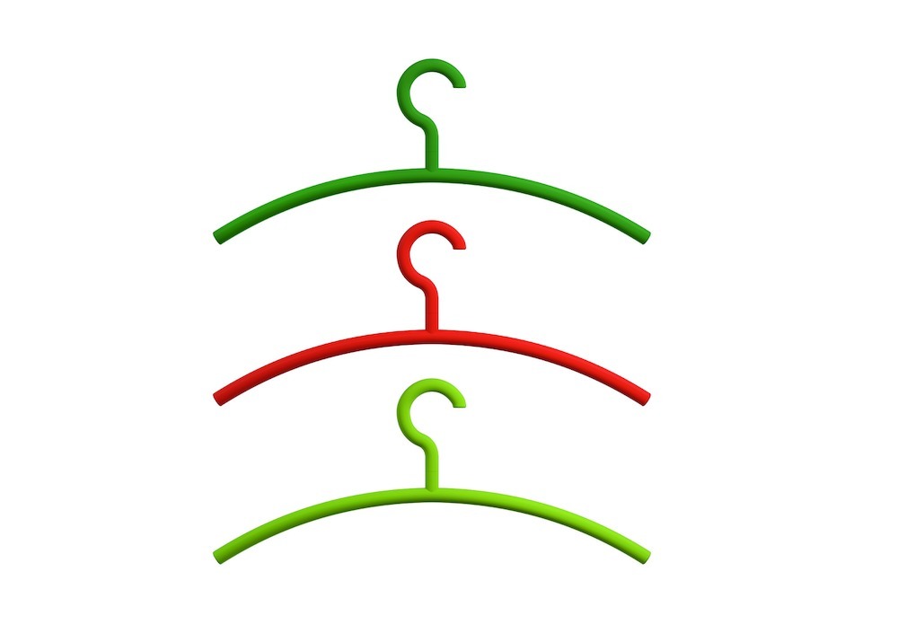 HEWI Kleiderbügel Set 570.99, Polyamid