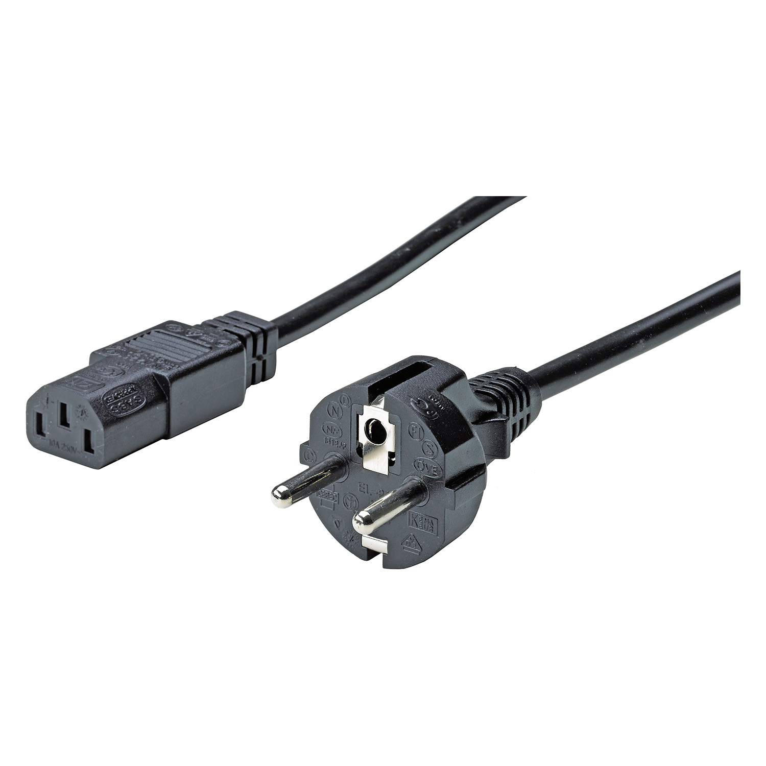 HETTICH Netzkabel, Typ E & F, "Schuko"-Stecker*, 3000 mm, 9147928