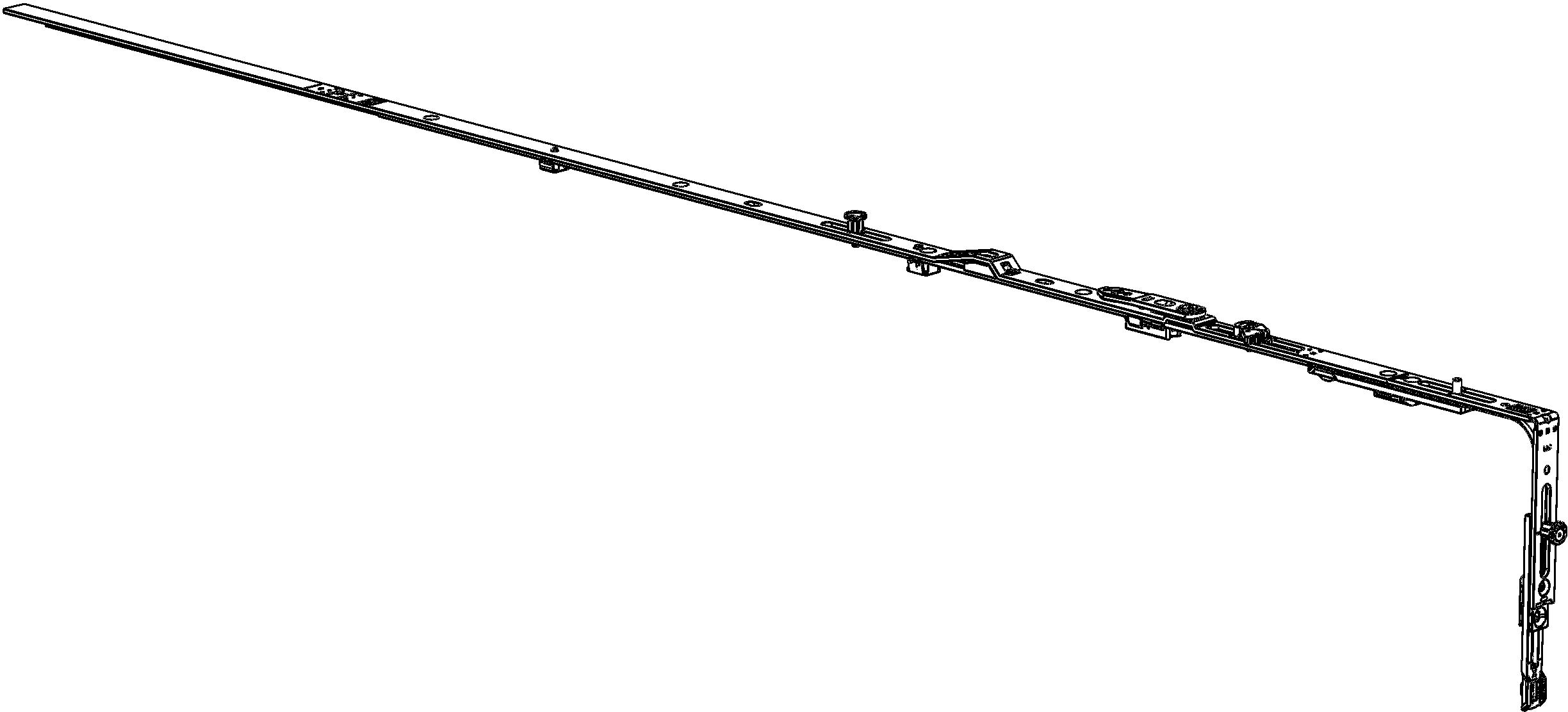 WINKHAUS Oberschiene OS2.1250-1.ZSS.E2.F.MSL.LS, WINKHAUS Oberschiene OS2.1250-1.ZSS.E2.F.MSL.LS,
