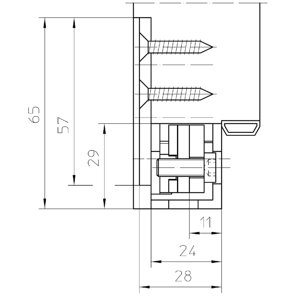 SIMONSWERK Abdeckwinkel für Aufnahmeelement VARIANT® VX 2560 KR N