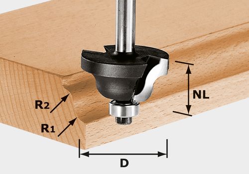 FESTOOL Doppelradienfräser HW S8 D38,1/R6,35/R6,35 491030