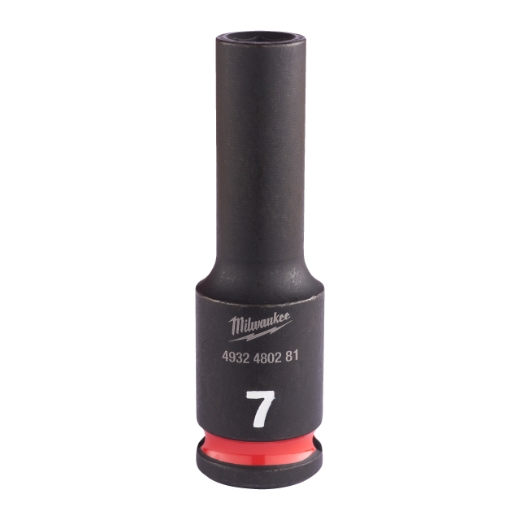 MILWAUKEE 7 x 65 mm SHOCKWAVE Schlagnuss 3/8" lang