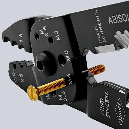 KNIPEX Crimpzange L.230mm 0,5-2,5 (AWG 20-13) mm² KNIPEX