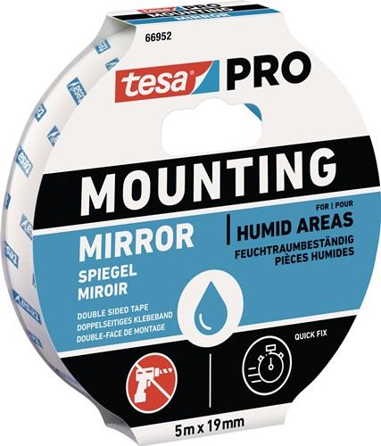 TESA Montageband Mounting PRO Spiegel 66952 weiß L.5m B.19mm TESA