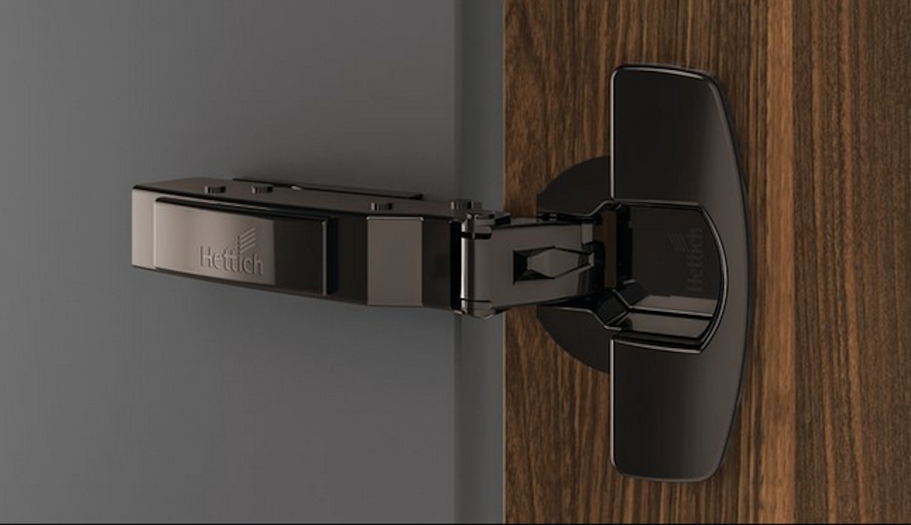 HETTICH Sensys 110°-Scharnier ohne Schließautomatik in obsidianschwarz,