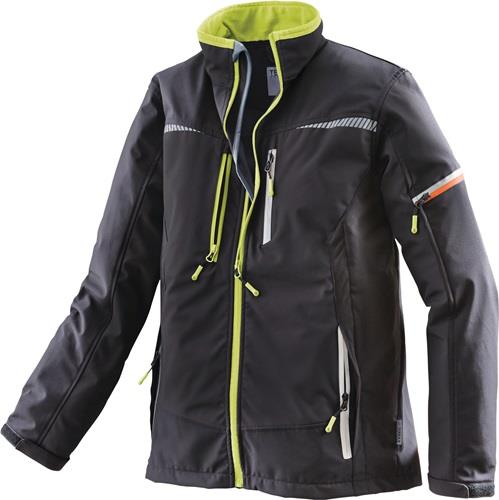 TERRAX Softshelljacke Terrax Workwear Gr.L schwarz/limette TERRAX