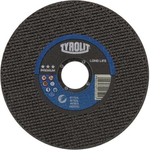 TYROLIT Trennscheibe PREMIUM LONGLIFE D125x2mm 41 F ger.LONGLIFE Bohr.22,23mm TYROLIT