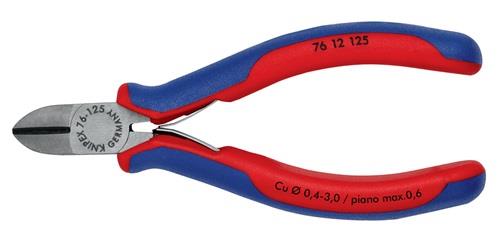 KNIPEX Seitenschneider L.125mm Form 1 Facette ja Kopf pol.Mehrkomp.-Hüllen KNIPEX