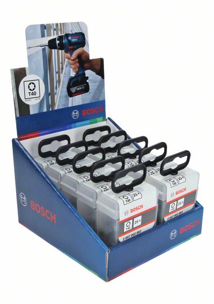 BOSCH Schrauberbit Extra-Hart T40, 25 mm, 25er-Pack