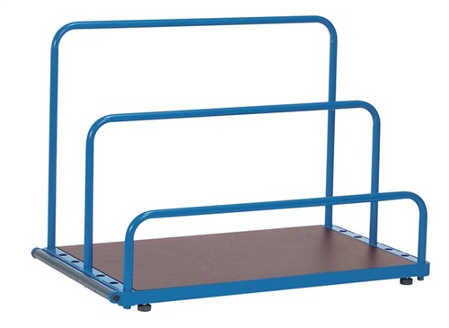 FETRA Plattenständer L1600xB800mm o.Bügel 6Fächer Fach-B.90mm pulverbesch.brillantblau