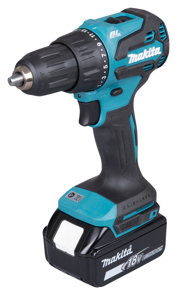MAKITA DHP490RFX3 Akku-Schlagbohrschrauber-Set 18V