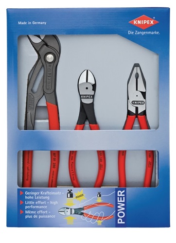 KNIPEX Zangensatz Kraft-Paket Inh.3tlg.pol.Kunststofftiefziehteil KNIPEX