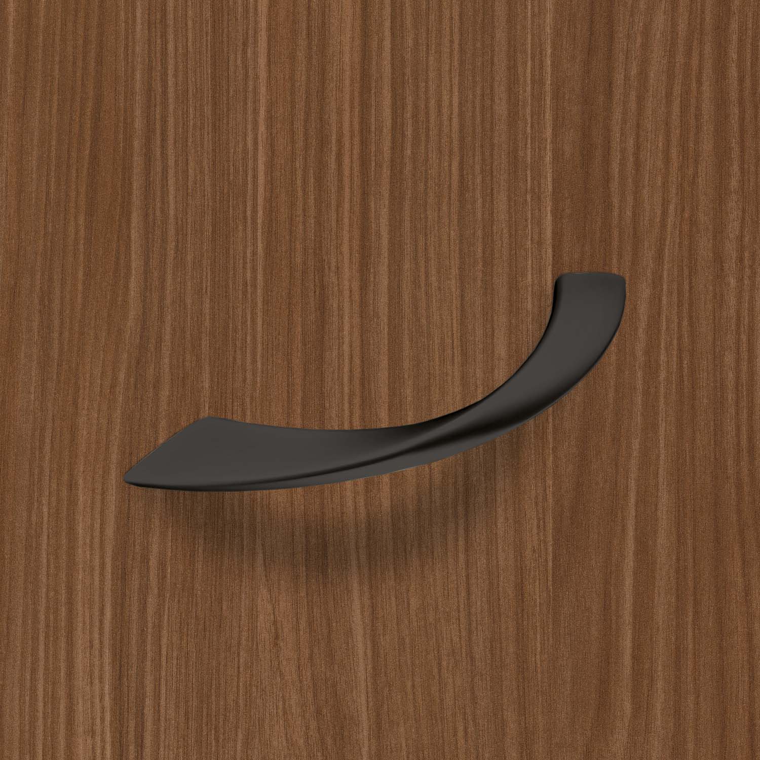 HETTICH Griff Coria, Bohrabstand 128 mm, L 151 mm, B 16 mm, H 34 mm, Schwarz matt, 9345390