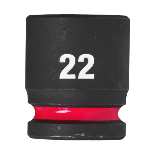 MILWAUKEE 22 x 40 mm SHOCKWAVE Schlagnuss 1/2" kurz