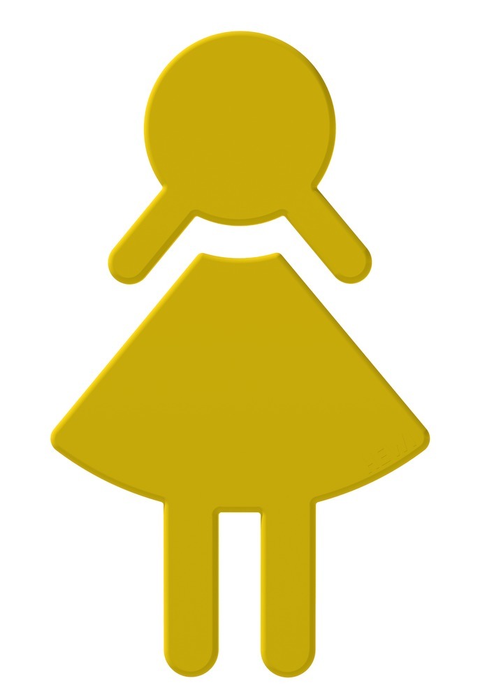 HEWI Hinweisschild FRAU 801.91.020, Polyamid, 801.91.020 18