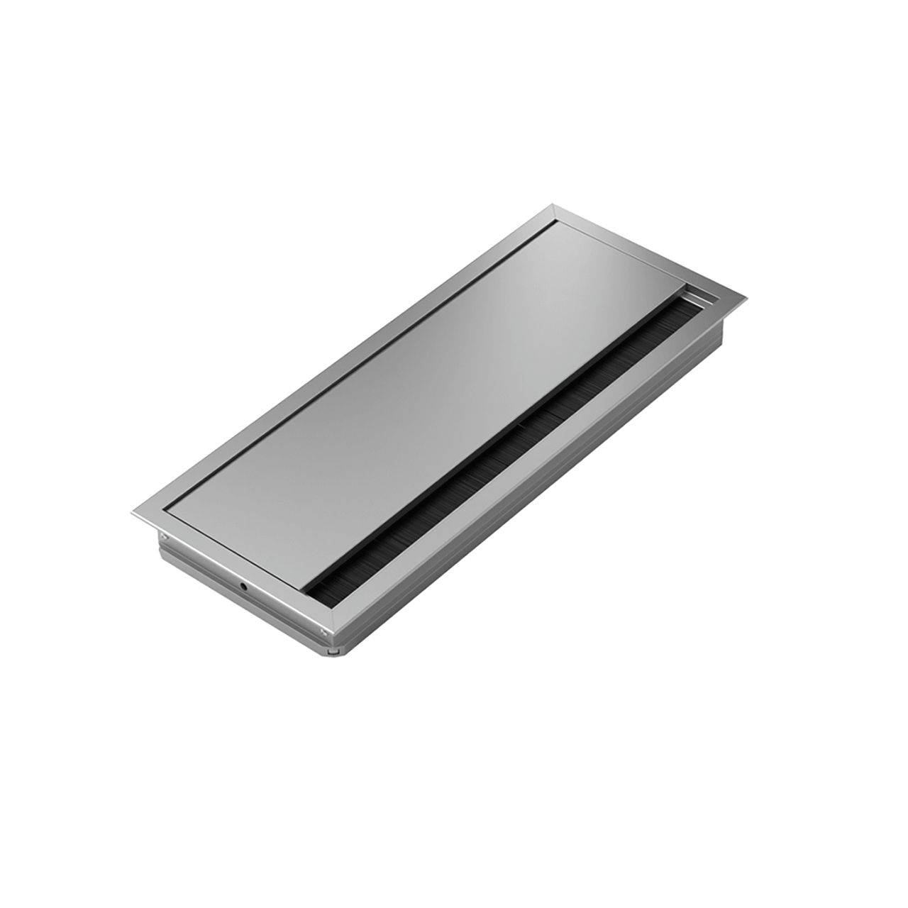 HETTICH Kabeldurchlass, 53 mm x 300 mm , Aluminium Optik, 9133409