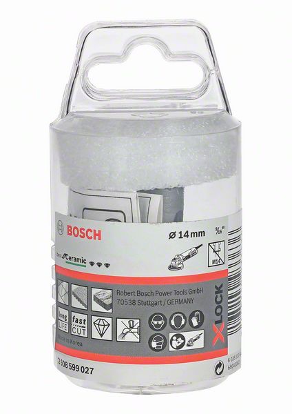 BOSCH Diamanttrockenbohrer X-LOCK Best for Ceramic Dry Speed, 14 x 30 mm