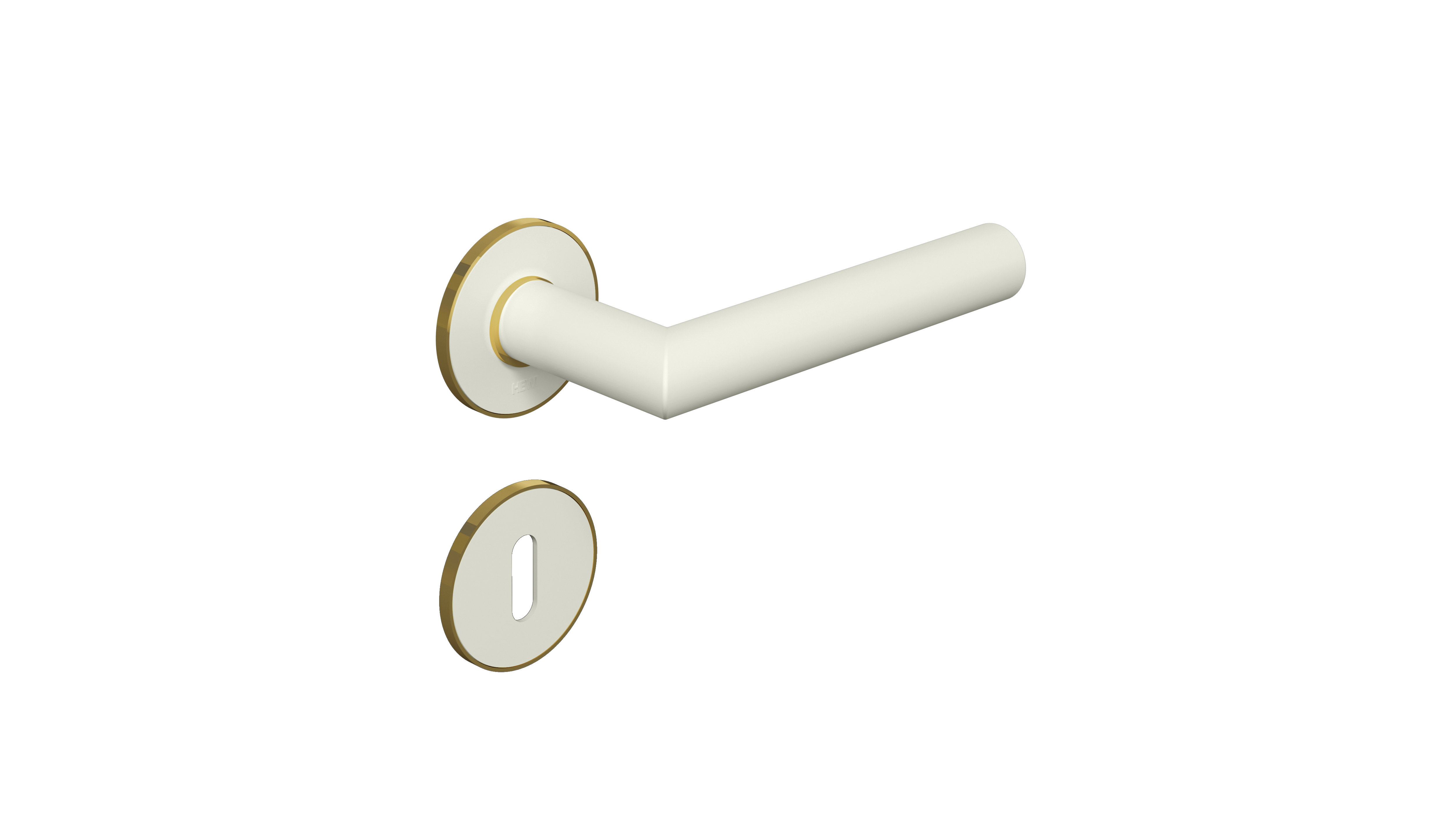 HEWI Zimmergarnitur, System 162, BB, Vierkant 8, Türstärke 40, matt