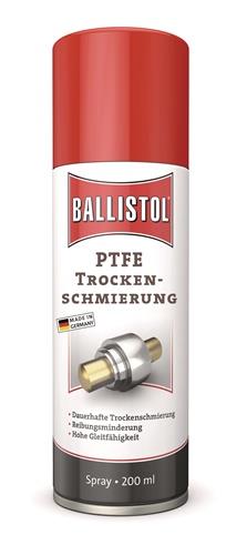 BALLISTOL PTFE Trockenschmierung farblos/weißlich n.dem Trocknen 200ml Spraydose BALLISTOL