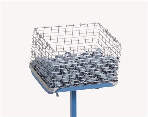 FETRA Materialständer Ladefl.-L510xB410mm verstellb.H.755-1105mm brillantblau fahrbar