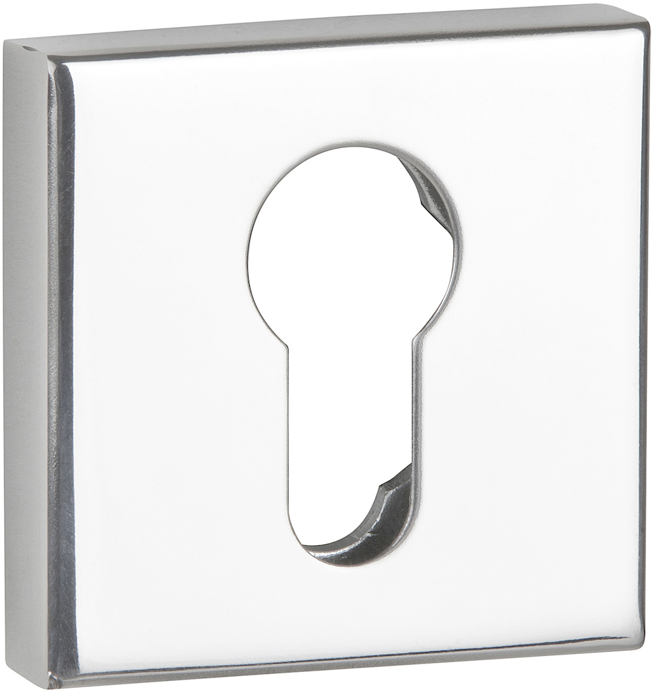 HERMAT Paar Schutz-Schlüsselrosette 2011.S, Edelstahl