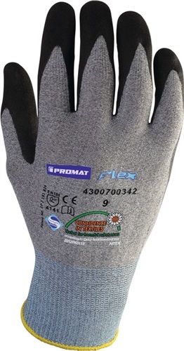 PROMAT Handschuhe Flex N Gr.10 grau/schwarz EN 388 Kat.II PROMAT