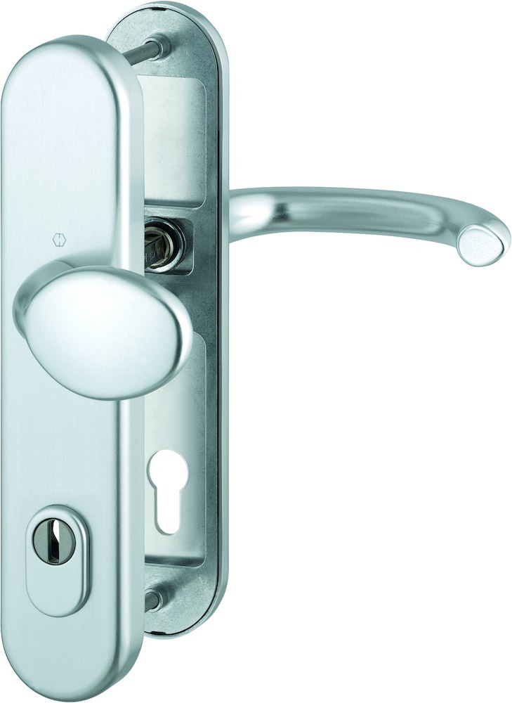 HOPPE® FH Schutz-Wechselgarnitur mit Langschild Marseille FS-76G/3332ZA/3310/1138F, Aluminium, 11737736