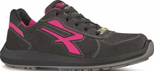 U-POWER Damensicherheitsschuh RU20156 ELECTRA Gr.36 W.9 schwarz/pink S1PS FO SR ESD