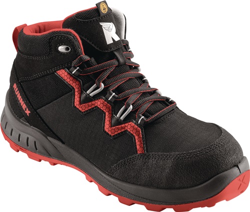 Sicherheitsstiefel TeamStar 5312 schwarz/rot S3 SRC ESD EN20345