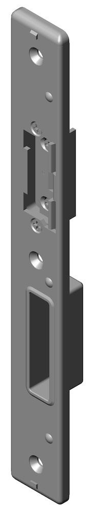 KFV Profilschließblech für Türöffner USB 25-08-24ERH, kantig, Edelstahl