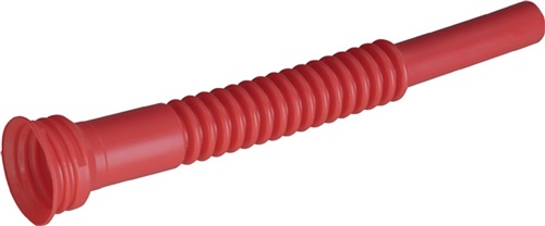 HÜNERSDORFF Auslaufrohr L.275mm flex.rot HÜNERSDORFF