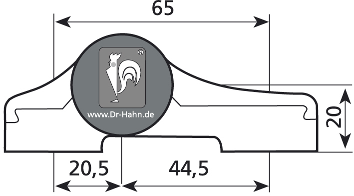 DR. HAHN Aufschraubband Türband 4 AT M951, 3-teilig