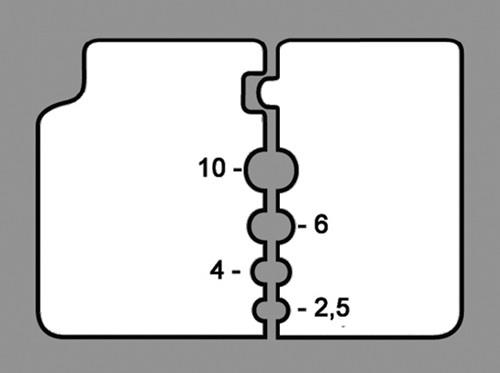 KNIPEX Präzisionsabisolierzange L.195mm Mehrkomponeten-Hüllen 0,03-2,08 (AWG 32-14) mm²