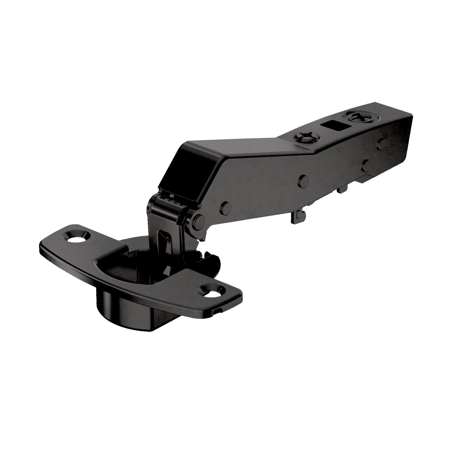 HETTICH Sensys Winkelscharnier W45 ohne Schließautomatik (Sensys 8669 W45), obsidianschwarz, 9091751