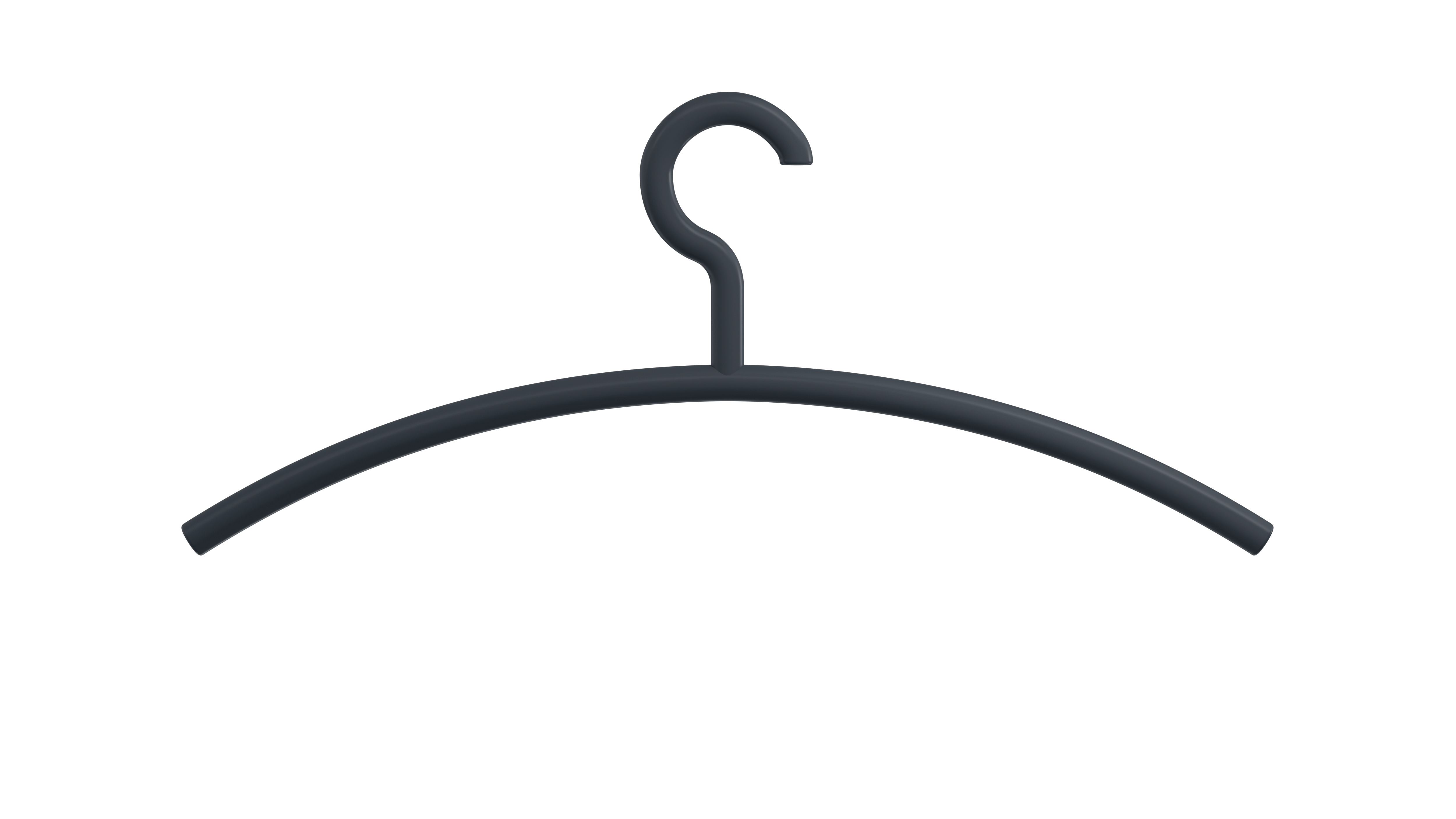 HEWI Kleiderbügel, System 111, feststehender Haken, anthrazitgrau