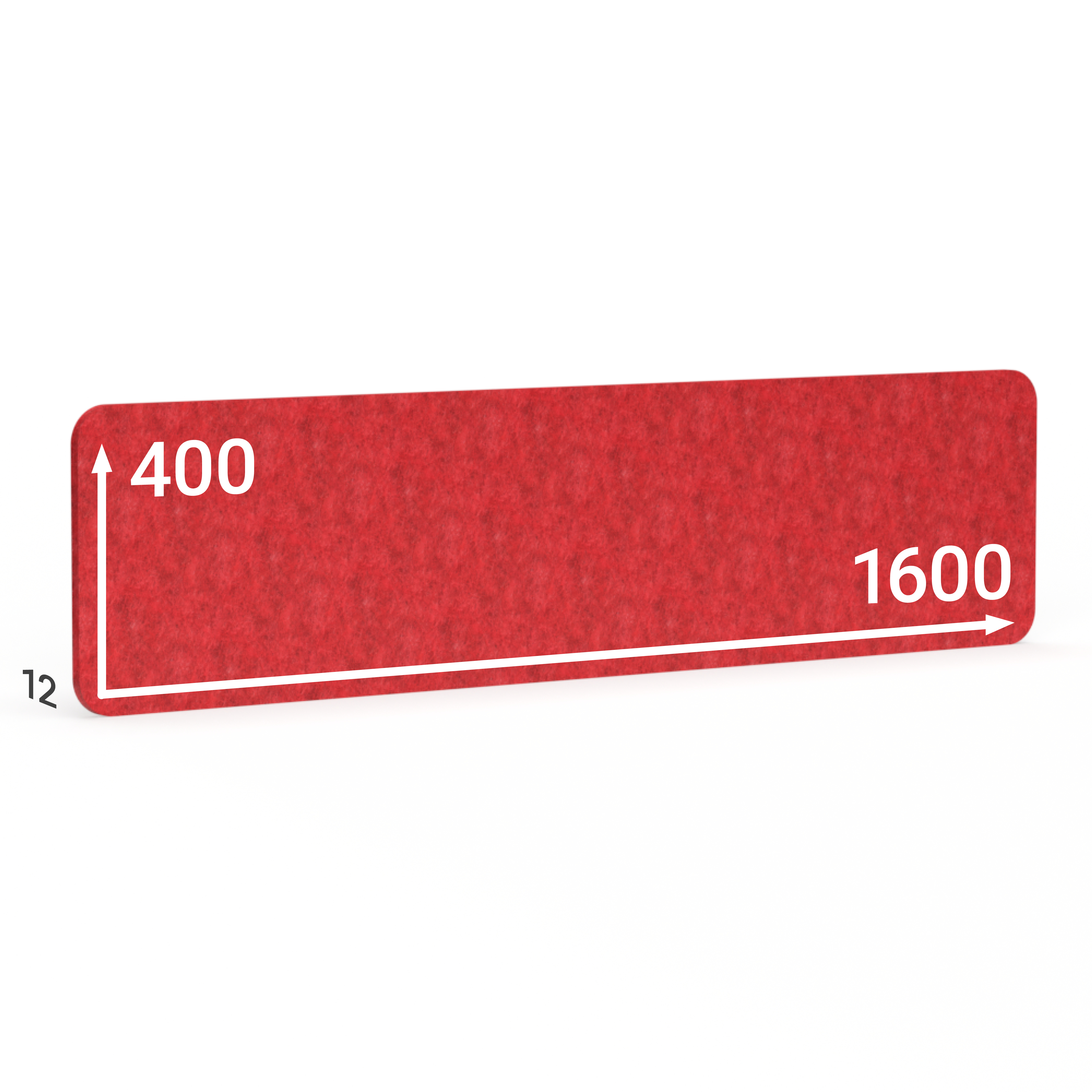 BMB AKUSTIX Vario eco, HxBxS: 400x1600x12 mm, Rot, AV25