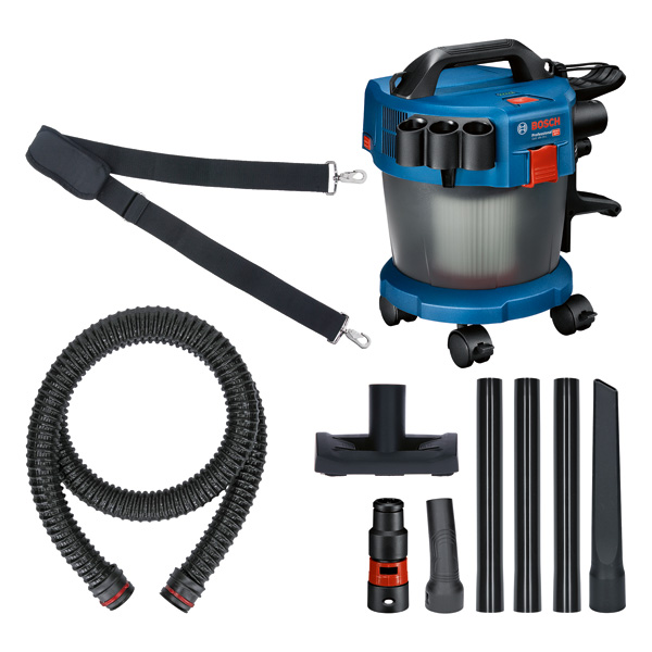 BOSCH Akku-Staubsauger GAS 18V-10 L, Solo Version, mit Elektrowerkzeugadapter