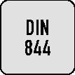 PROMAT Schaftfräser DIN 844 Typ HR D.8mm Einsatz-L.44mm HSS-Co5 TiCN Weldon PROMAT Schaftfräser DIN 844 Typ HR D.8mm Einsatz-L.44mm HSS-Co5 TiCN Weldon