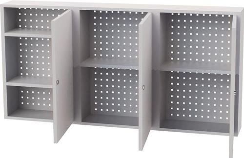 BEDRUNKA+HIRTH Hängeschrank H750xB1500xT200mm Vollblechtüren lichtgrau/lichtgrau