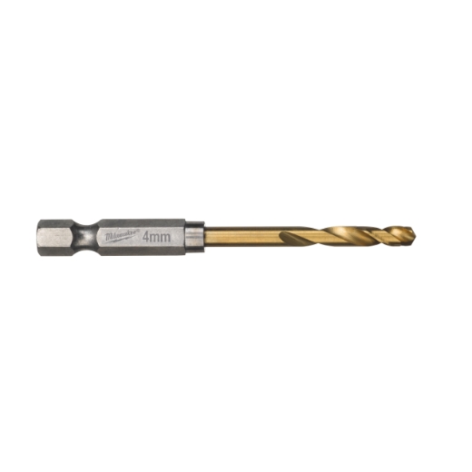 MILWAUKEE 4,0 x 71,5 mm SHOCKWAVE Metallbohrer HSS-G RED HEX Titan 1/4"