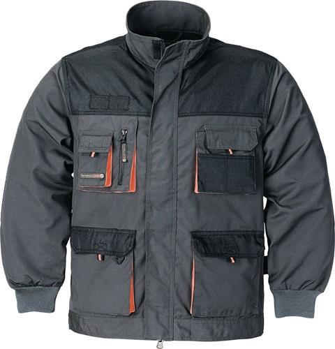 TERRATREND Herrenjacke Gr.54 dunkelgrau/schwarz/orange