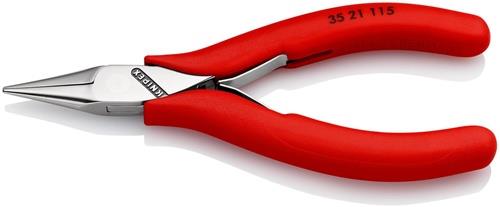 KNIPEX Elektronik-Greifzange Gesamt-L.115mm flachbreite Backen Form 2 Ku.-Überzug