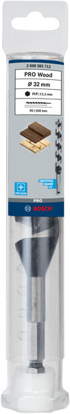 BOSCH Holzschlangenbohrer, Sechskant 32 x 95 x 160 mm, d 11,1 mm