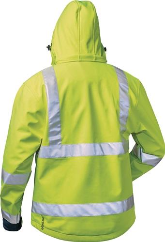 Warnschutz-Softshelljacke LIAM Gr.L fluoresz.gelb/marine ELYSEE