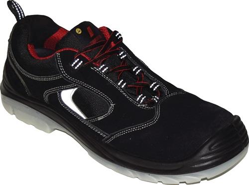 NITRAS Sicherheitsschuh EASY STEP Gr.46 W.11 schwarz S1P SRC EN20345 Leder NITRAS