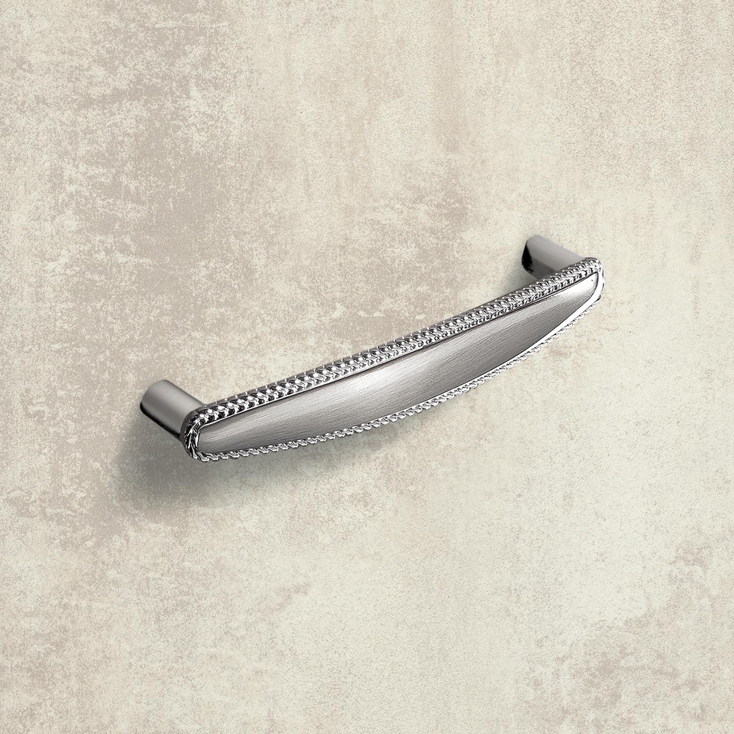 HETTICH Griff Savelli, •–• 128, L 140 mm, B 18 mm, H 29 mm, Edelstahl Optik gebürstet, 9113483 HETTICH Griff Savelli, •–• 128, L 140 mm, B 18 mm, H 29 mm, Edelstahl Optik gebürstet, 9113483
