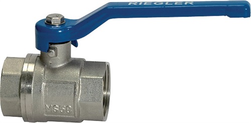 RIEGLER Messingkugelhahn VALVE LINE 59,61mm G 2 Zoll innen/innen DN 45,0mm RIEGLER