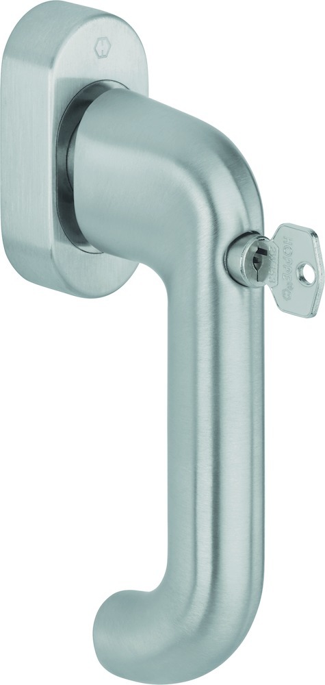 HOPPE® Fenstergriff absperrbar Paris E038S/UD9056 TBT 4, mit Schrauben, Edelstahl, 12026219 HOPPE® Fenstergriff absperrbar Paris E038S/UD9056 TBT 4, mit Schrauben, Edelstahl, 12026219